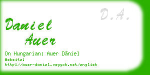 daniel auer business card
